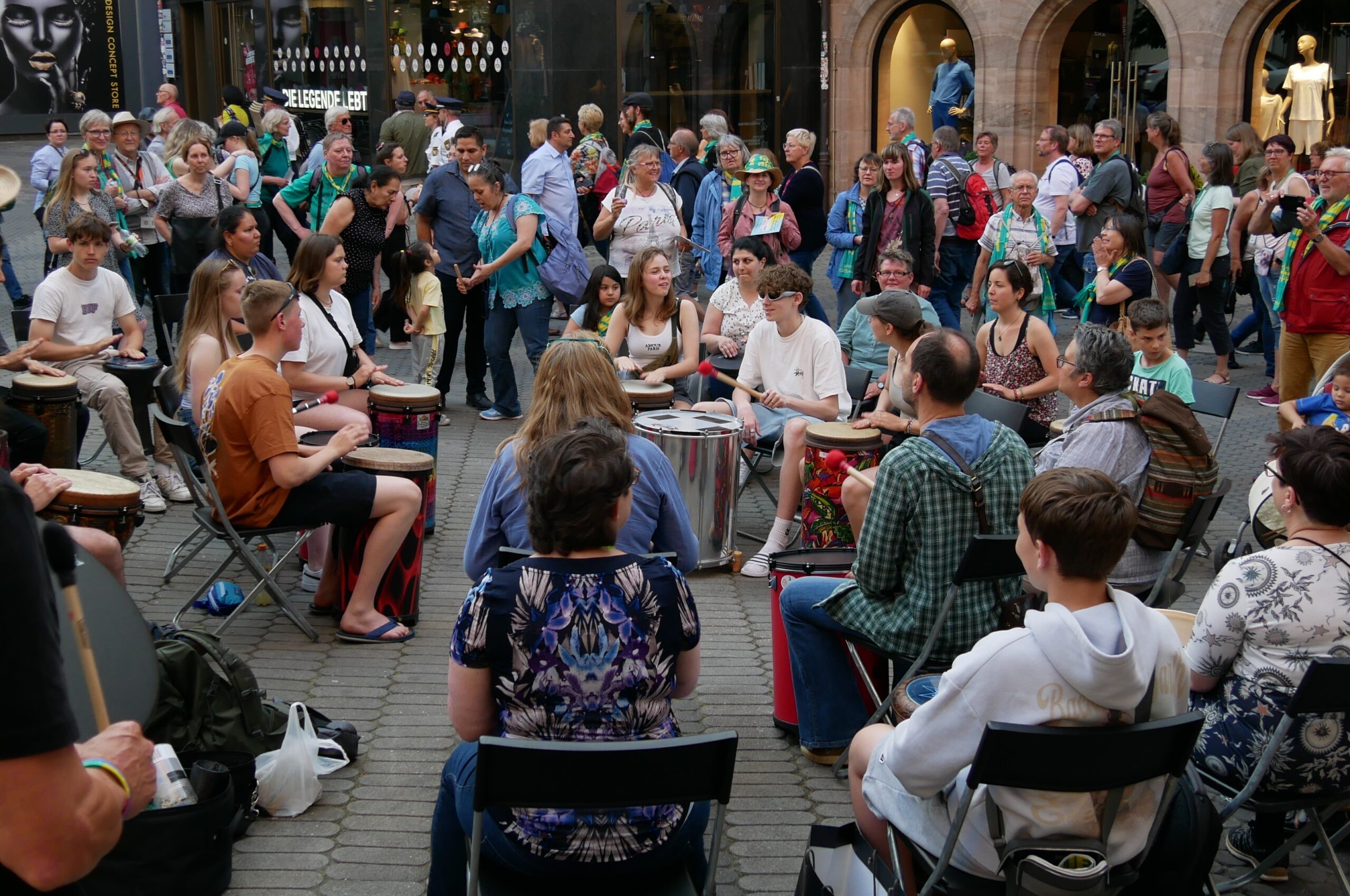 Drum Circles beim Evangelischen Kirchentag Nürnberg